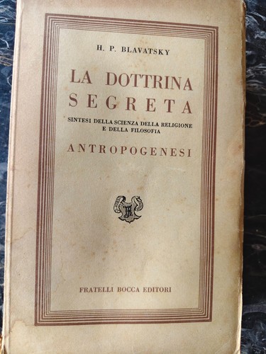 Blavatsky dottrina segreta - dottrina,